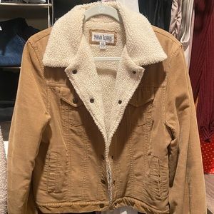 Corduroy and Sherpa Bomber Jacket